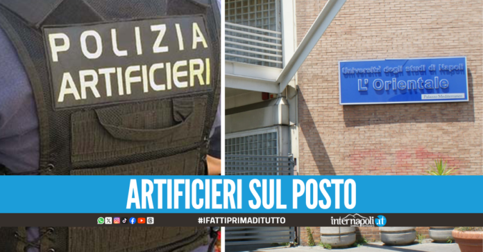 Allarme bomba in via Marina, granata a terra vicino l'Università Orientale