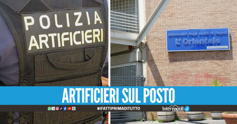 Allarme bomba in via Marina, granata a terra vicino l'Università Orientale