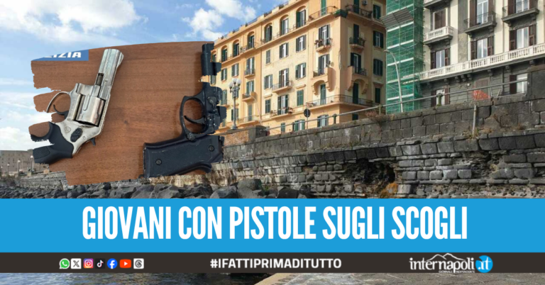 Controlli a Napoli, due minori fermati con pistole finte