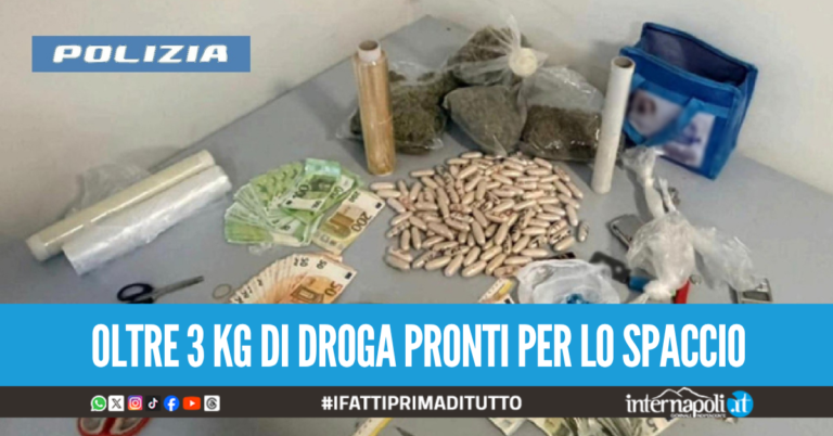 Market della droga in casa a Napoli, pusher finisce in manette