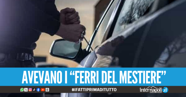 Tentano di forzare una Panda, ladri d'auto colti con le mani nel sacco a Casavatore