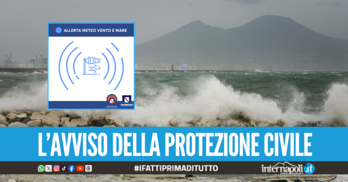 Raffiche di vento e mare agitato, scatta l'allerta meteo a Napoli