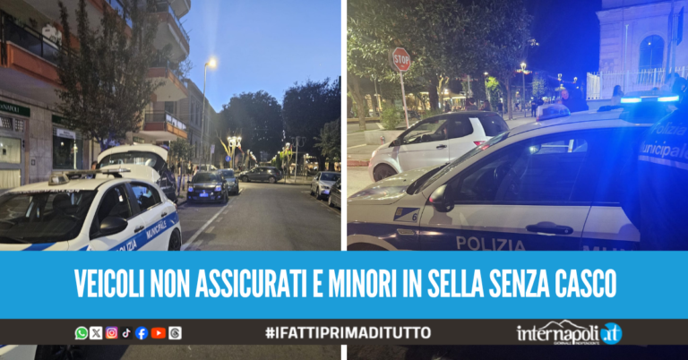 Giugliano al setaccio tra il centro e Lago Patria, veicoli sequestrati e oltre 33mila euro di multe