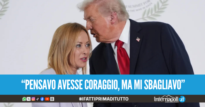 Trump attacca Meloni: 