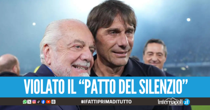 Conte irritato con De Laurentiis, non ha gradito le sue parole sul futuro al Napoli