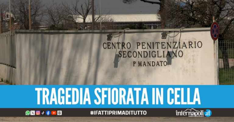 Tenta di impiccarsi nel carcere di Secondigliano, detenuto salvato dal poliziotto