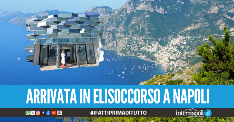 Cade sul Sentiero degli Dei e si rompe una gamba, trasportata d'urgenza in ospedale