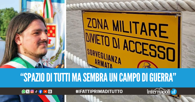 "Le spiagge sono di tutti", il sindaco di Bacoli ordina ai lidi militari di restituire 70mila mq di arenile