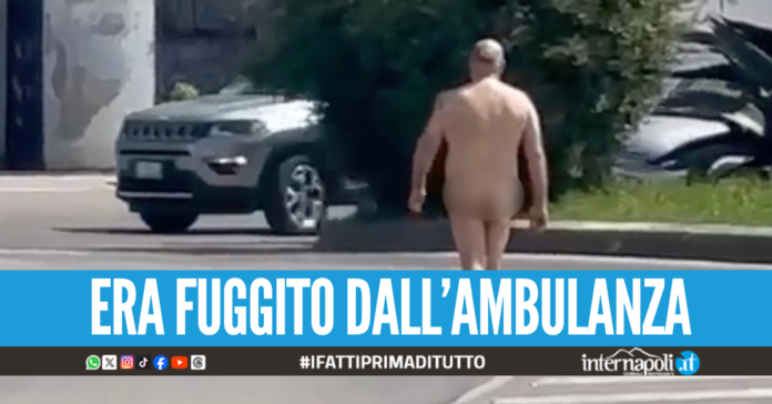 Incredibile a Caserta, passeggia per strada ed entra completamente nudo nel cimitero