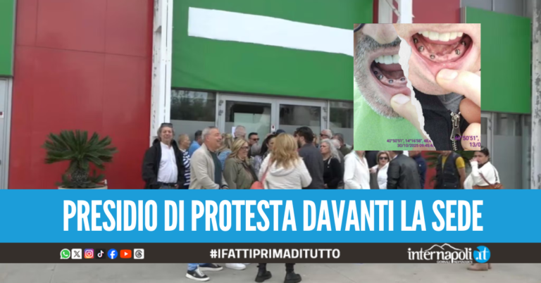 Scandalo Sanident a Napoli, il centro odontoiatrico chiude e lascia 150 pazienti senza denti