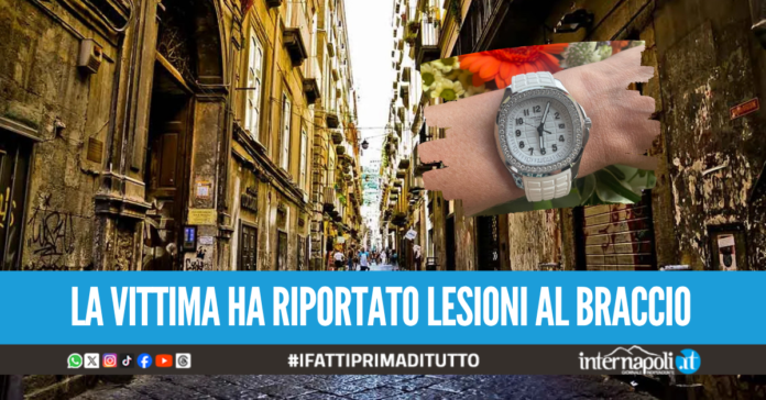 Patek Philippe scippato alla turista inglese a Napoli, malvivente in fuga col 'bottino'