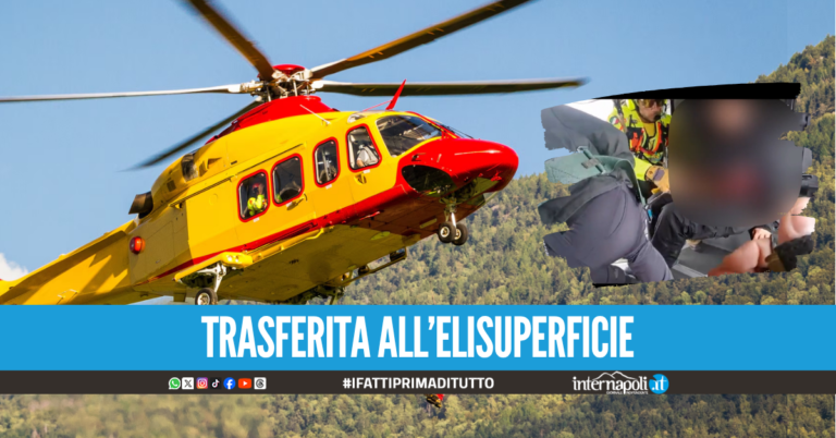Turista ferita nella gita a Capri, salvata dall'elisoccorso
