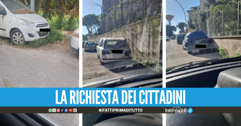 Melito, la denuncia: il "cimitero delle auto" a due passi dalle Forze dell'Ordine