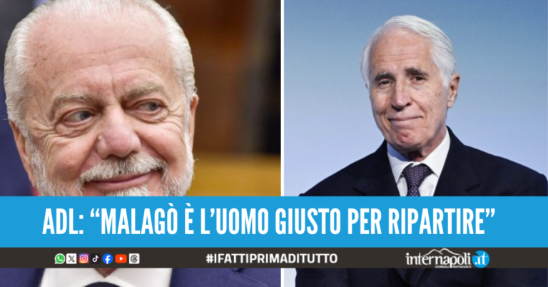 De Laurentiis promuove Malagò dopo la debacle Italia: “Con lui ritorneremo forti”