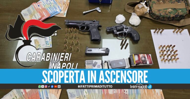 Droga, pistole e contanti scovati a Pozzuoli: arrestato il custode