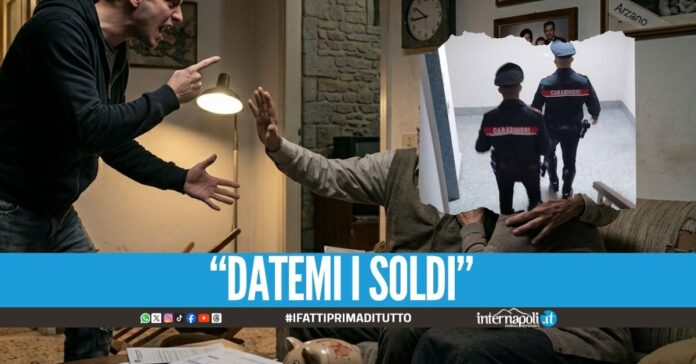 Paura a Caivano, minaccia i genitori anziani con un coltello