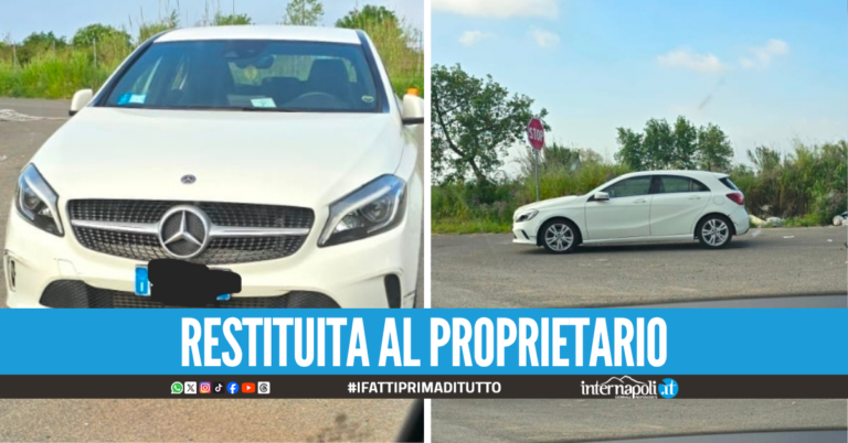 Mercedes rubata a Monte di Procida, ritrovata a Giugliano dopo 24 ore