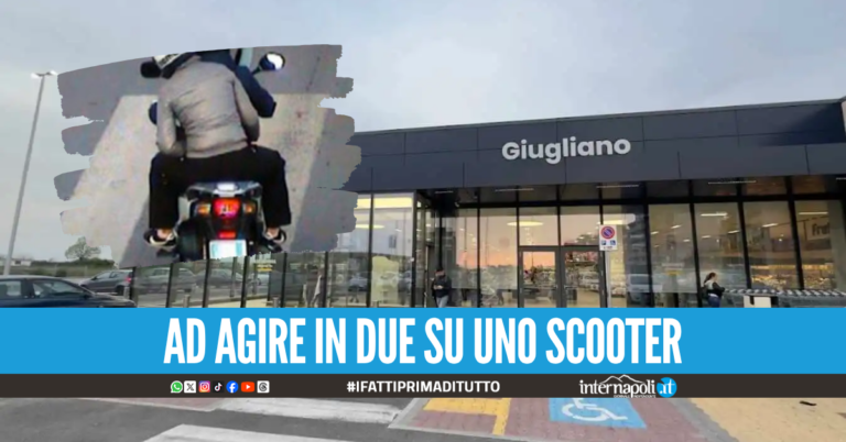 Rapina all'Eurospin di Via Colonne a Giugliano, banditi in fuga con 600 euro