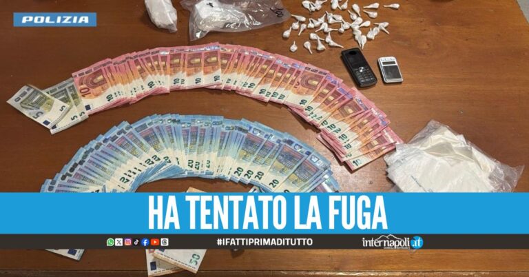 Beccato con cocaina e 2mila euro in contanti, arrestato ad Afragola
