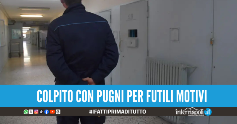 aversa detenuto aggressione