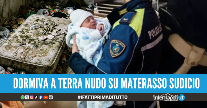 neonato roma droga rifiuti