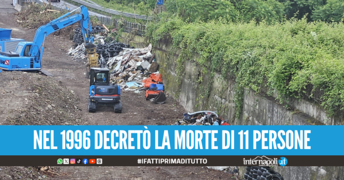 Arzano, partita in tempi record la bonifica della galleria della morte