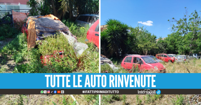 Cimitero delle auto cannibalizzate a Giugliano, denunciato il proprietario
