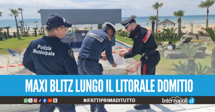 Lotta all'abusivismo in fascia costiera, sigilli in quattro noti lidi tra Licola e Varcaturo