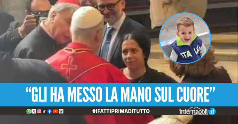 Mamma Patrizia incontra Papa Leone in Duomo: "Gli ho chiesto di pregare per Domenico"