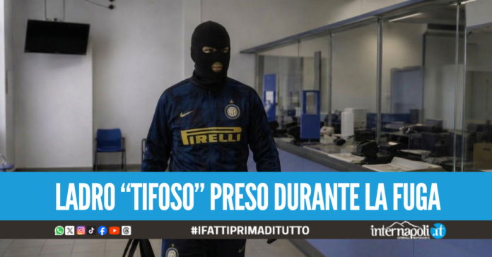 Rapina alle Poste con la tuta dell'Inter, beccato mentre cerca di cambiarsi tra la spazzatura