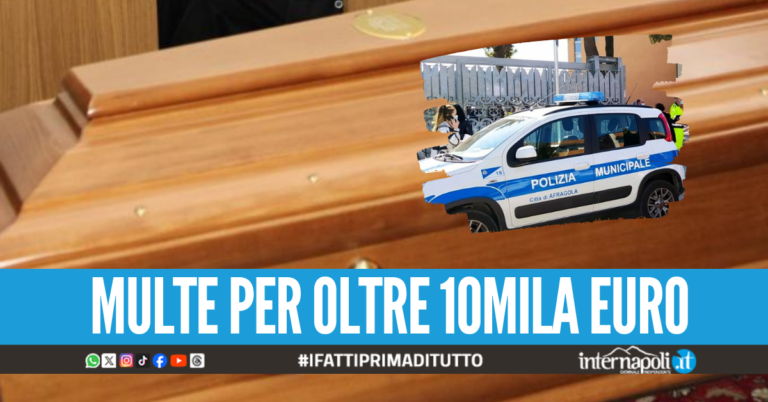 Pompe funebri "fuorilegge" ad Afragola, tariffari illegali e insegne false