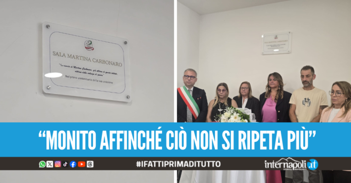 Martina Carbonaro, una targa ricorderà la 14enne nella sua scuola a Casoria