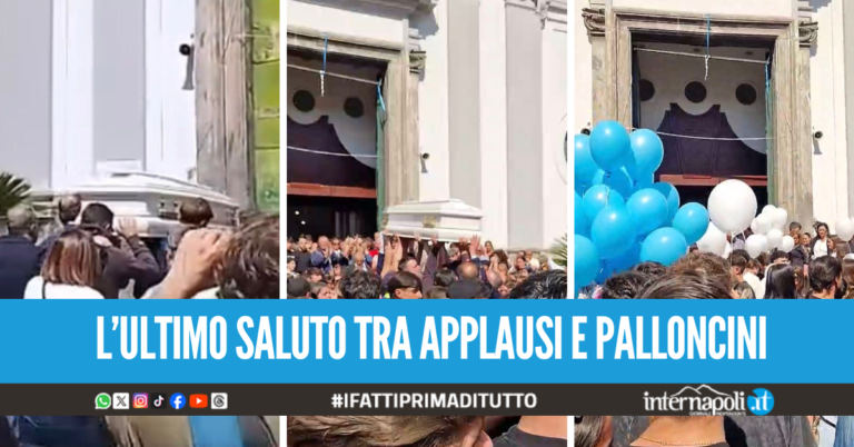 Lacrime e dolore per Adriano D'Orsi, a Casoria i funerali del 16enne