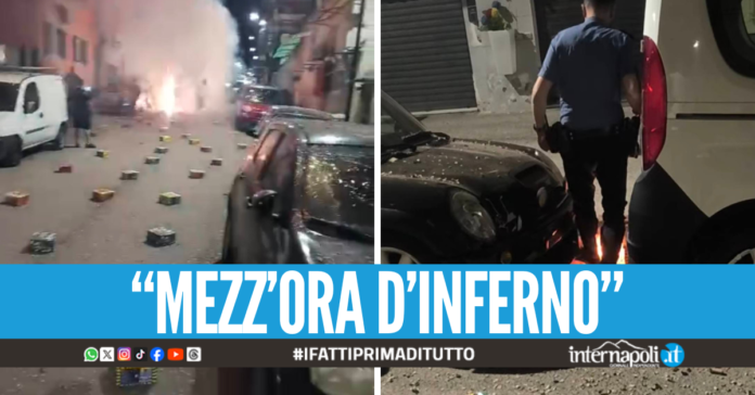 Paura a Bagnoli, bombe carta e fuochi d'artificio in strada per la prima comunione