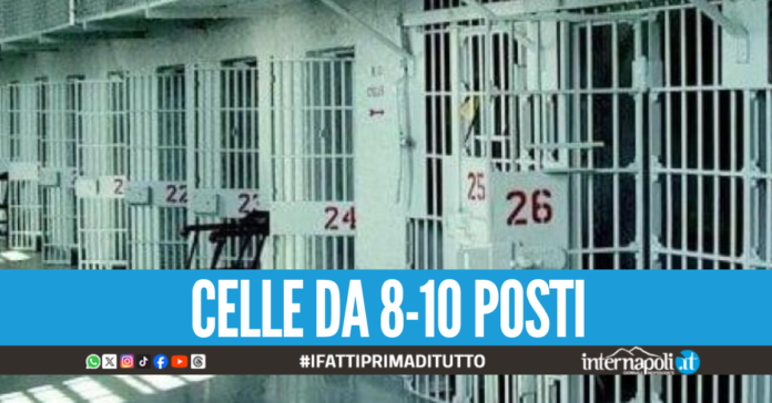 Carceri sovraffollate, in Campania oltre 8mila detenuti su 6mila posti