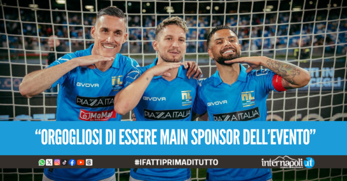 Piazza Italia sulla maglia delle Legends azzurre: al Maradona 47mila spettatori per “La Notte dei Leoni”