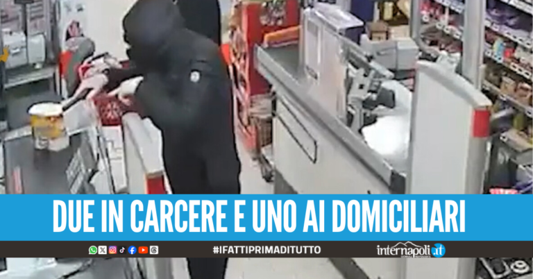 Sgominata banda di rapinatori di Giugliano: nel mirino Eurospin, Lidl e Decò