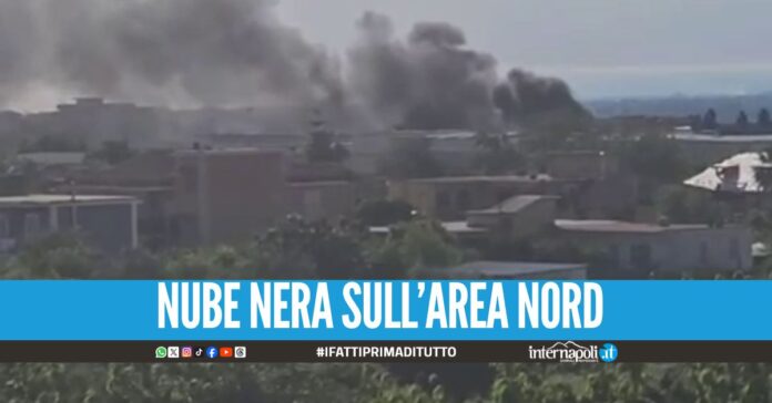 Incendio nell'area industriale a Marano, si temono feriti