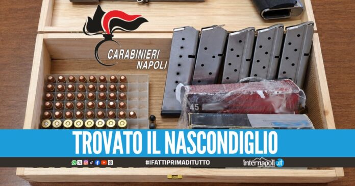 Pistole e munizioni nascoste in casa, 45enne arrestato a Castel Volturno