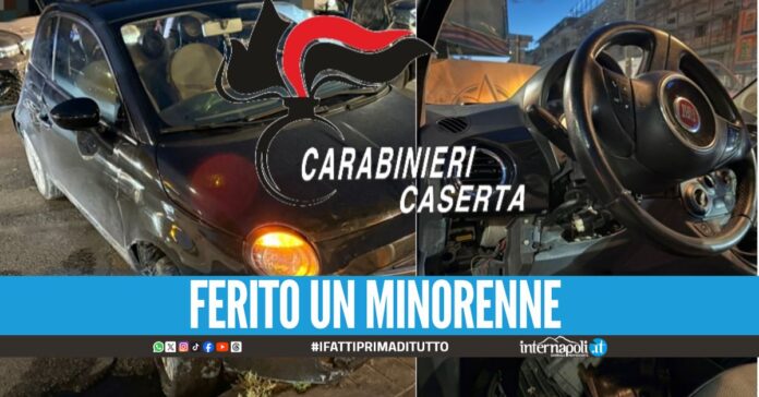 Si schiantano dopo il furto d'auto, presi 2 giovani di Giugliano e Marano