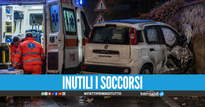 Tragico incidente nel Napoletano, Giuseppe Vangone muore a 24 anni: gravi gli amici