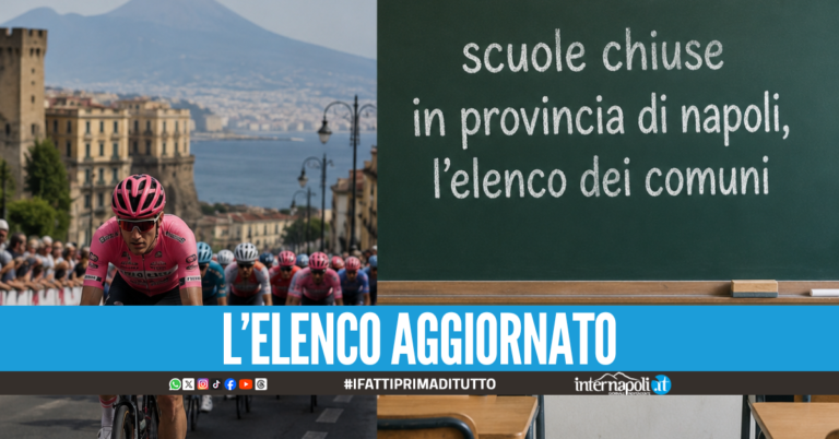Giro d'Italia a Napoli, il 14 maggio scuole chiuse in alcuni comuni della provincia