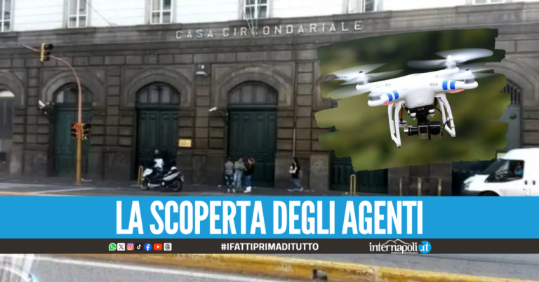 Smartphone e 300 grammi di droga, drone abbattuto a Poggioreale