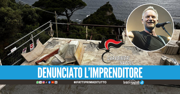 Blitz dei carabinieri, sequestrato cantiere nella villa di Sting a Massa Lubrense