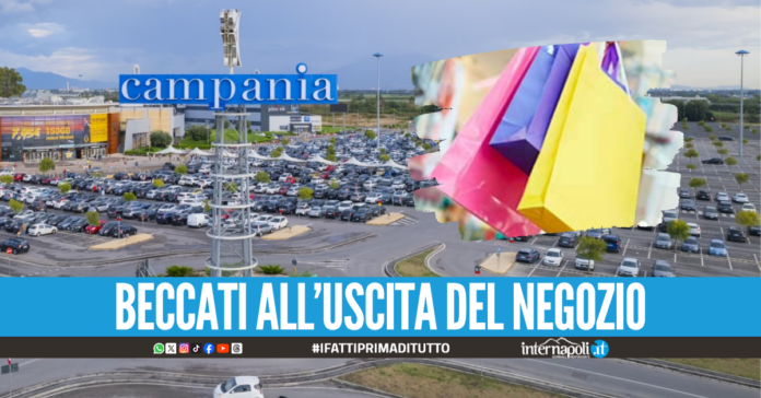 Beccati a rubare 600 euro di vestiti al Centro Campania, tre denunciati