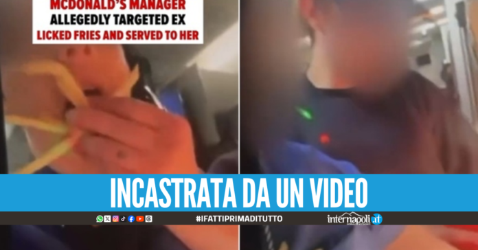Dipendente del McDonald's mastica le patatine della ex poi le rimette nella confezione
