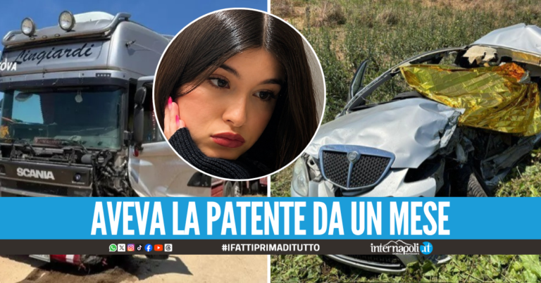 Frontale tra camion e auto sulla Statale, Laura Varliero muore a 19 anni