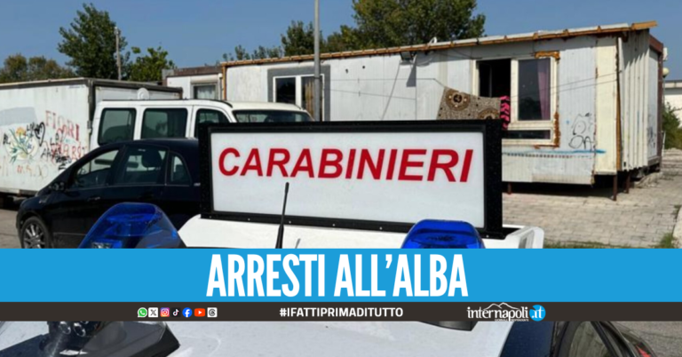 Blitz nel campo rom a Caivano, sgominata la banda che assaltava gli ATM