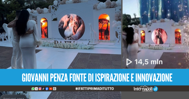 Giovanni Penza di Rosmary Allestimenti fa un altro boom sui social con un gender reveal spettacolare