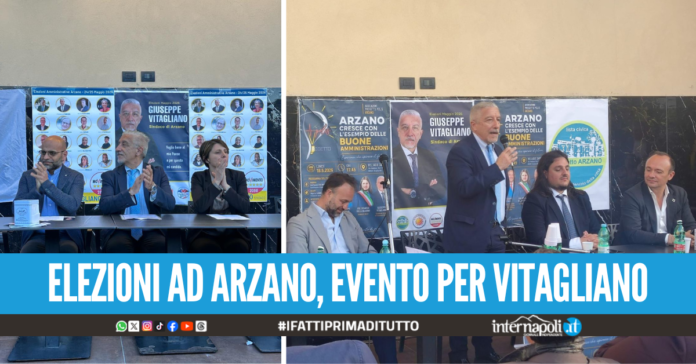 Sala gremita al Bellagio Caffè Vitagliano fa il pieno di sostegni istituzionali a una settimana dal voto